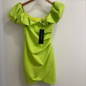 Mini dress still with tag lime green